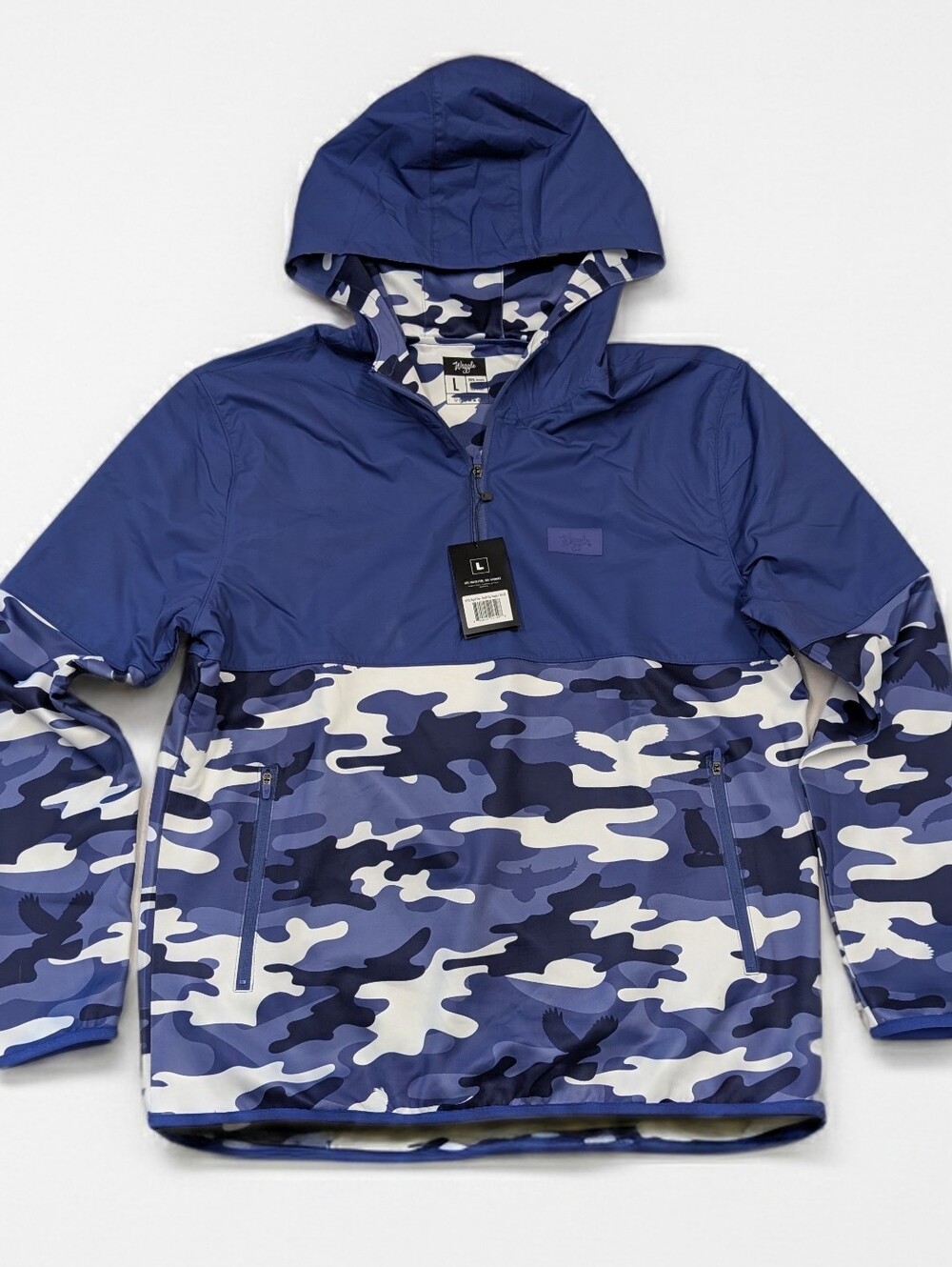 Waggle Zenith Night Owl Zip Hoodie Purple Camo NWT Men's Size L